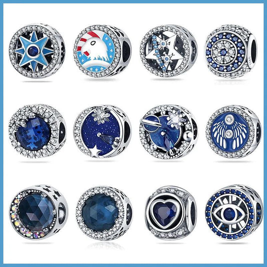 Pingente Berloque Charm em Prata Esterlina - Coleção Tudo Azul - Merida Shop