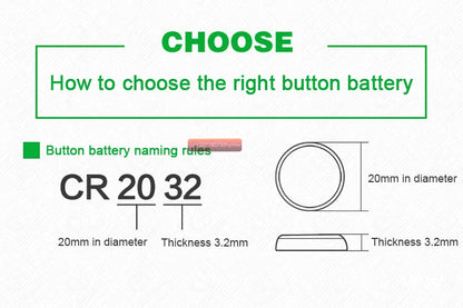 kpay 10pcs CR2032 Button Batteries BR2032 DL2032 ECR2032 Cell Coin Li-lon Battery 3V CR 2032 For Watch Electronic