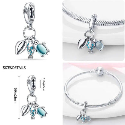 Pingente Berloque Charm em Prata Esterlina - Coleção Oceanos - Merida Shop
