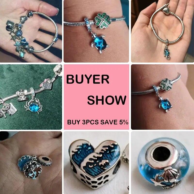 Pingente Berloque Charm em Prata Esterlina - Coleção Oceanos - Merida Shop