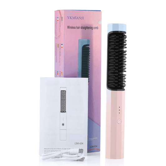 Escova Alisadora 2 em 1 USB Sem Fio - Merida Shop