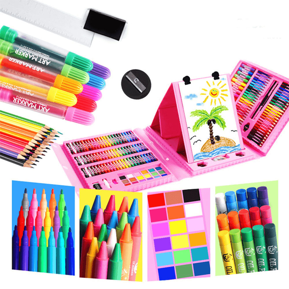 Kit para Desenho e Pintura 208 Peças - Merida Shop